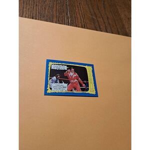 Vintage 1987 WWF Topps Trading Card 72 Honky Tonk Man Jimmy Hart Superstar Speak